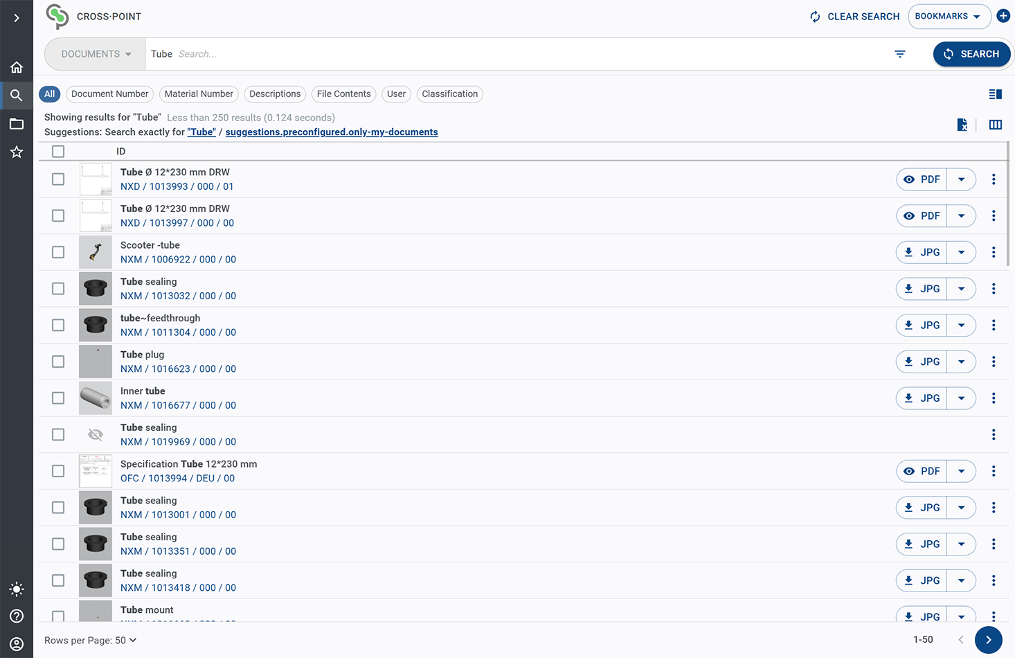 Search results