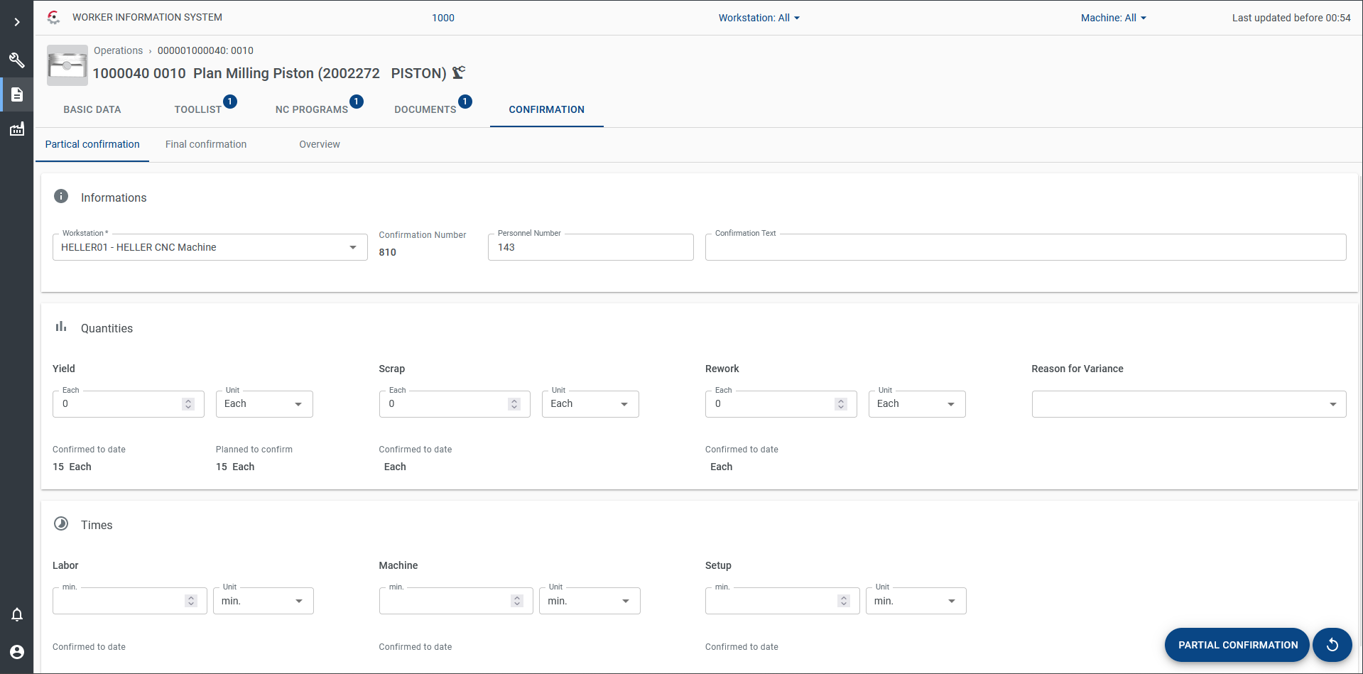 The smart FCTR Worker Information System | WIS easily and intuitively provides users in manufacturing with all the information necessary to complete their tasks efficiently.